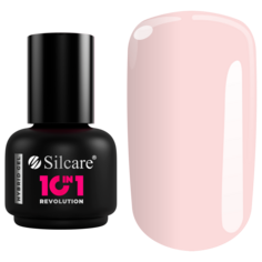 Светло-розовый гибридный лак для ногтей Silcare 10In1, 15 мл