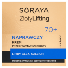 Восстанавливающий крем для лица от морщин 70+ Soraya Złoty Lifting, 50 мл