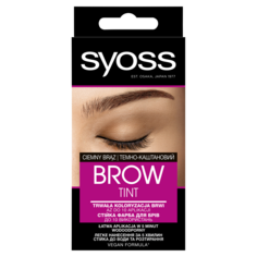 Перманентная краска для бровей темно-коричневая Syoss Brow Tint, 1 упаковка