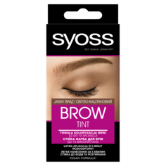 Перманентная краска для бровей светло-коричневый Syoss Brow Tint, 1 упаковка