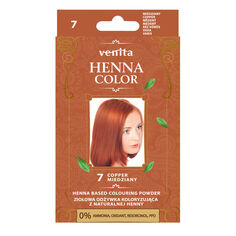 Кондиционер-краска для волос 7 медь Venita Henna Color, 25 гр