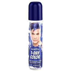 Спрей-краска для волос однодневный сапфировый синий Venita 1-Day Color, 50 мл