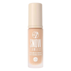 Увлажняющий тональный крем для лица при раннем загаре W7 Snow Flawless, 30 мл