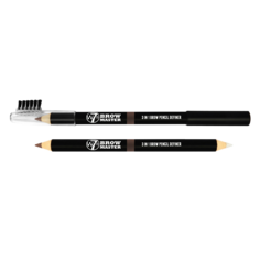 Двусторонний карандаш для бровей с воском и расческой W7 Brow Master 3In1, 1,5 гр