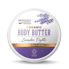 Органическое ночное масло для тела с лавандой Wooden Spoon Organic Body Butter, 100 мл