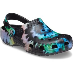 Сабо Crocs Classic Tie Dye Graphic, черный