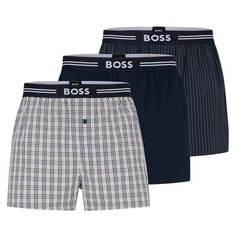 Боксеры BOSS Woven 10245450 3 шт, разноцветный