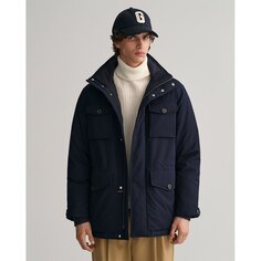 Куртка Gant Padded Flannel Field, синий