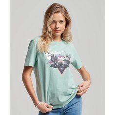 Футболка Superdry Vintage Vl Narrative, зеленый