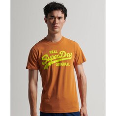 Футболка Superdry Vintage Vl Neon, оранжевый