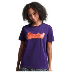 Футболка Superdry Vintage Vl Seasonal, фиолетовый