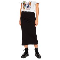 Юбка Pieces Kylie Mid Waist Midi, черный