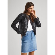 Куртка Pepe Jeans Stazie Leather, черный