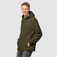 Худи Jack Wolfskin 1/2 Zip, зеленый