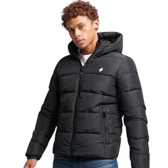 Пуховик Superdry Hooded Sports, черный