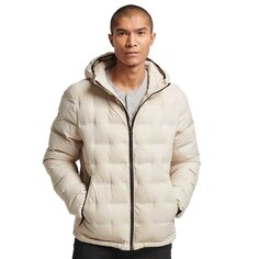 Пуховик Superdry Short Quilted, бежевый