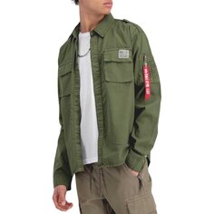 Рубашка Alpha Industries Urban Military, зеленый