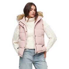 Жилет Superdry Everest Faux Fur, розовый