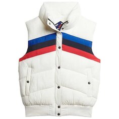 Жилет Superdry Retro Panel Puffer, белый