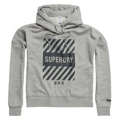 Худи Superdry Core Sport Crop, серый