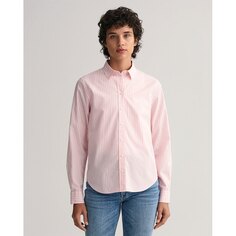 Рубашка Gant Reg Broadcloth Striped, розовый