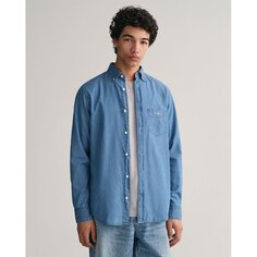 Рубашка Gant Reg Indigo Bd, синий