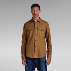 Рубашка G-Star Marine Slim Fit, коричневый