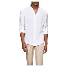 Рубашка Hackett Garment Dye Linen BS, белый