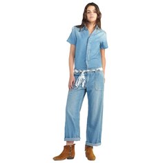 Комбинезон Le Temps Des Cerises 55590 Wagga Denim Jumpsuit, синий