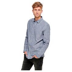 Рубашка Only &amp; Sons Caiden Life Solid Linen, синий