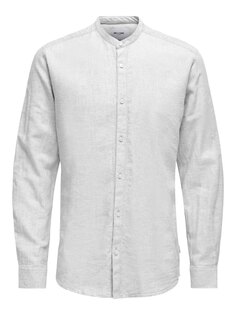 Рубашка Only &amp; Sons Mao Collar &amp; Sons Onscaiden, белый