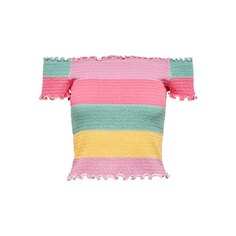 Топ Only Elila Off Shoulder Smock Short Sleeve, разноцветный