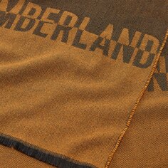 Шарф Timberland Split Color Logo, коричневый