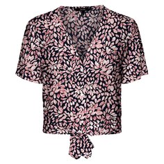 Топ Vero Moda Easy Tie Short Sleeve, разноцветный