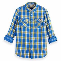 Рубашка Scotch &amp; Soda Archive Double Face Twill Check, синий