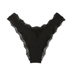 Трусы Victoria&apos;s Secret Dream Angels Lace Brazilian Smooth, черный