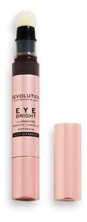 Консилер Eye Bright, 6 оттенков мокко сияющего консилера для глаз Makeup Revolution
