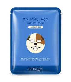 Осветляющая маска для лица в листовой форме, 30 г Bioaqua, Animal Dog