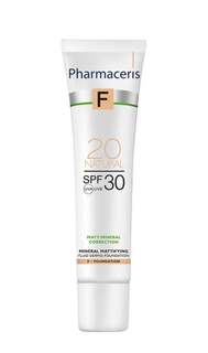 Минеральный матирующий дермо-флюид, Spf 30, натуральный 20, 40 мл Pharmaceris, F Matt-Mineral-Correction