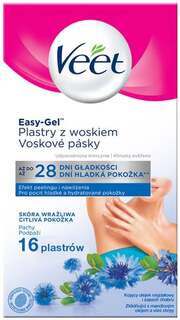 Восковые полоски для депиляции тела, 16 шт. Veet, Easy-Gelwax