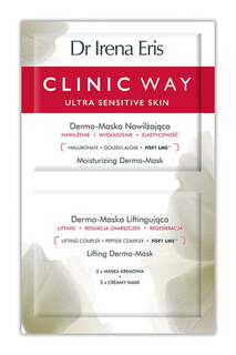 Дермо-маска увлажняющая + дермо-маска лифтинг, 2x6 мл Dr Irena Eris, Clinic Way