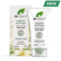 Разглаживающая маска для лица с органическим маслом семян моринги, 50 мл Dr.Organic, Dr Organic