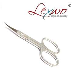 Ножницы для кутикулы и ногтей LEXWO из хирургической стали, модель 506 серебро