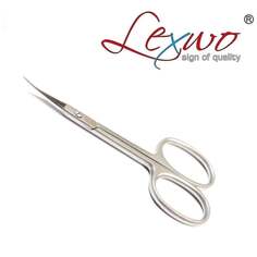 Ножницы для кутикулы и ногтей LEXWO из хирургической стали, модель серебро 505