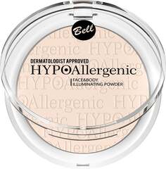 Осветляющая пудра для лица и тела 01, 6 г Bell, HypoAllergenic Face&amp;Body Illuminating Powder