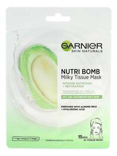 Питательная и восстанавливающая тканевая маска. Garnier, Skin Naturals Nutri Bomb