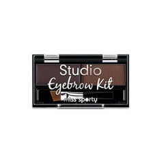 Тени для бровей 001 Medium Brown, 1,1 г Miss Sporty, Studio Eyebrow Kit