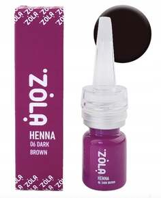 Пудра для бровей Zola Henna, 06 Темно-коричневый, 5 г Project Lashes