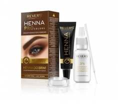 Кремовая хна для бровей HENNA PRO COLORS - светло-коричневый, Revers Rever's