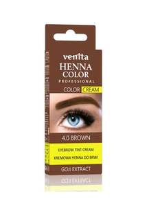 Крем-хна для бровей 4.0 Коричневый 30г Venita, Professional Henna Color Cream